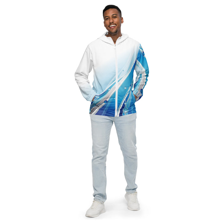 Men’s Windbreaker - White-Blue Jet