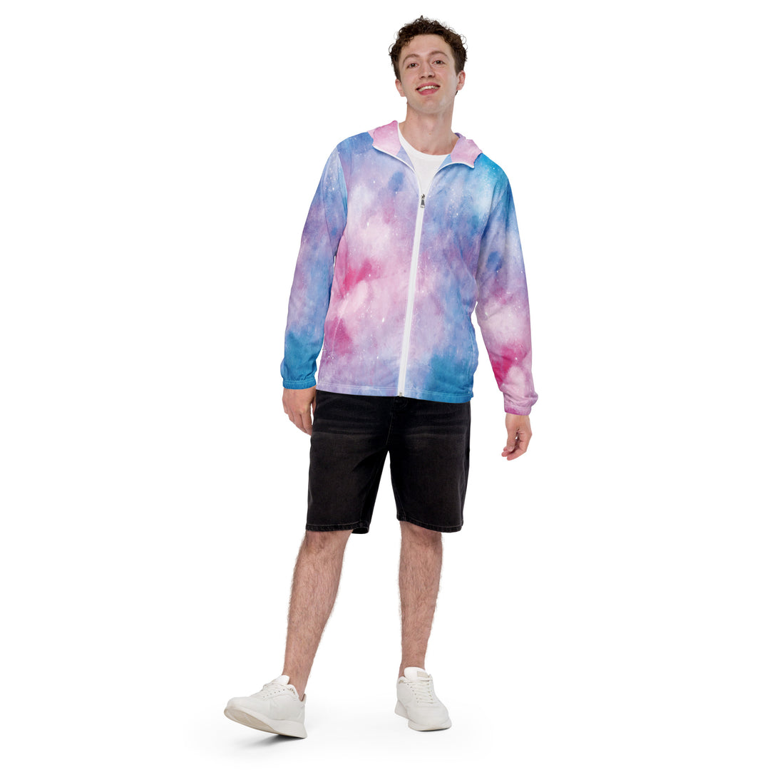 Men’s Windbreaker - Pink-Blue Dream