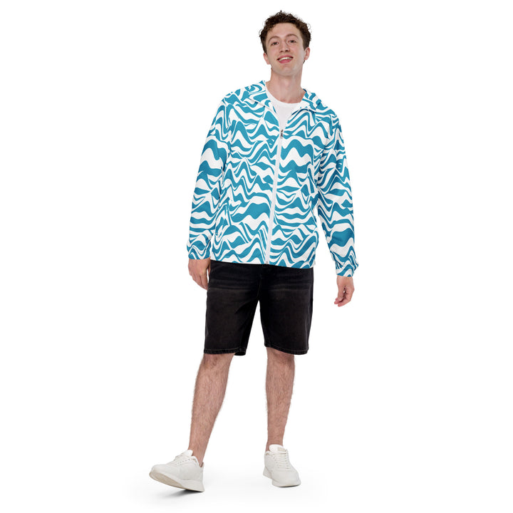 Men’s Windbreaker - Blue-White Rush