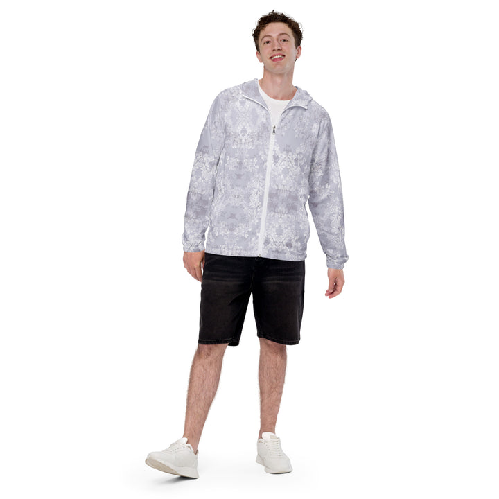 Men’s Windbreaker - White-Beige Paper