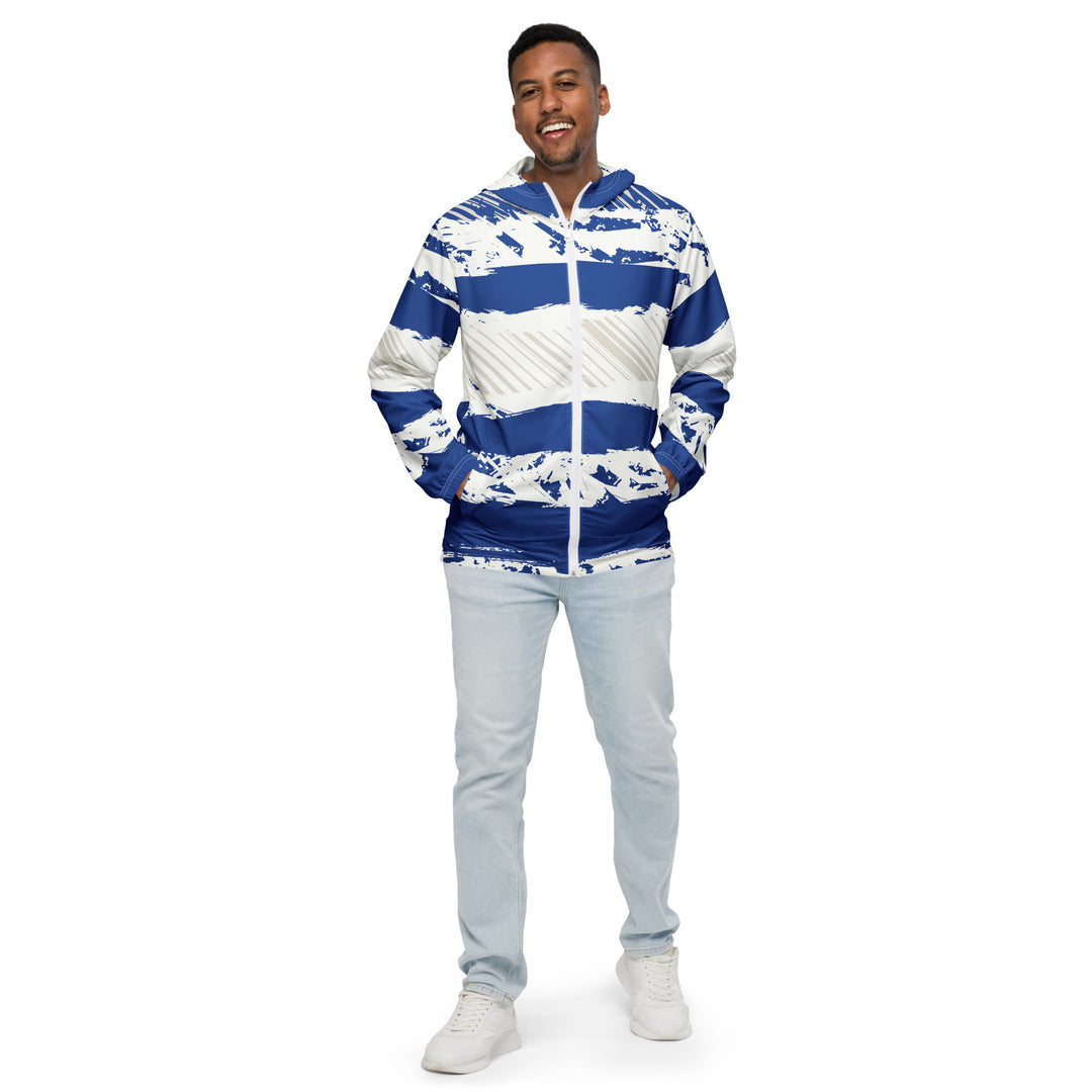 Men’s Windbreaker - White-Bllue Sailor