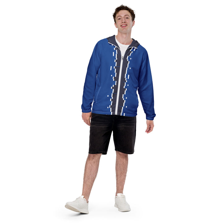 Men’s Windbreaker - Blue Bar