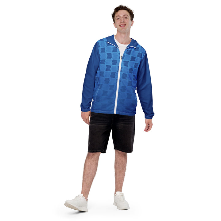 Men’s Windbreaker - Blue Square