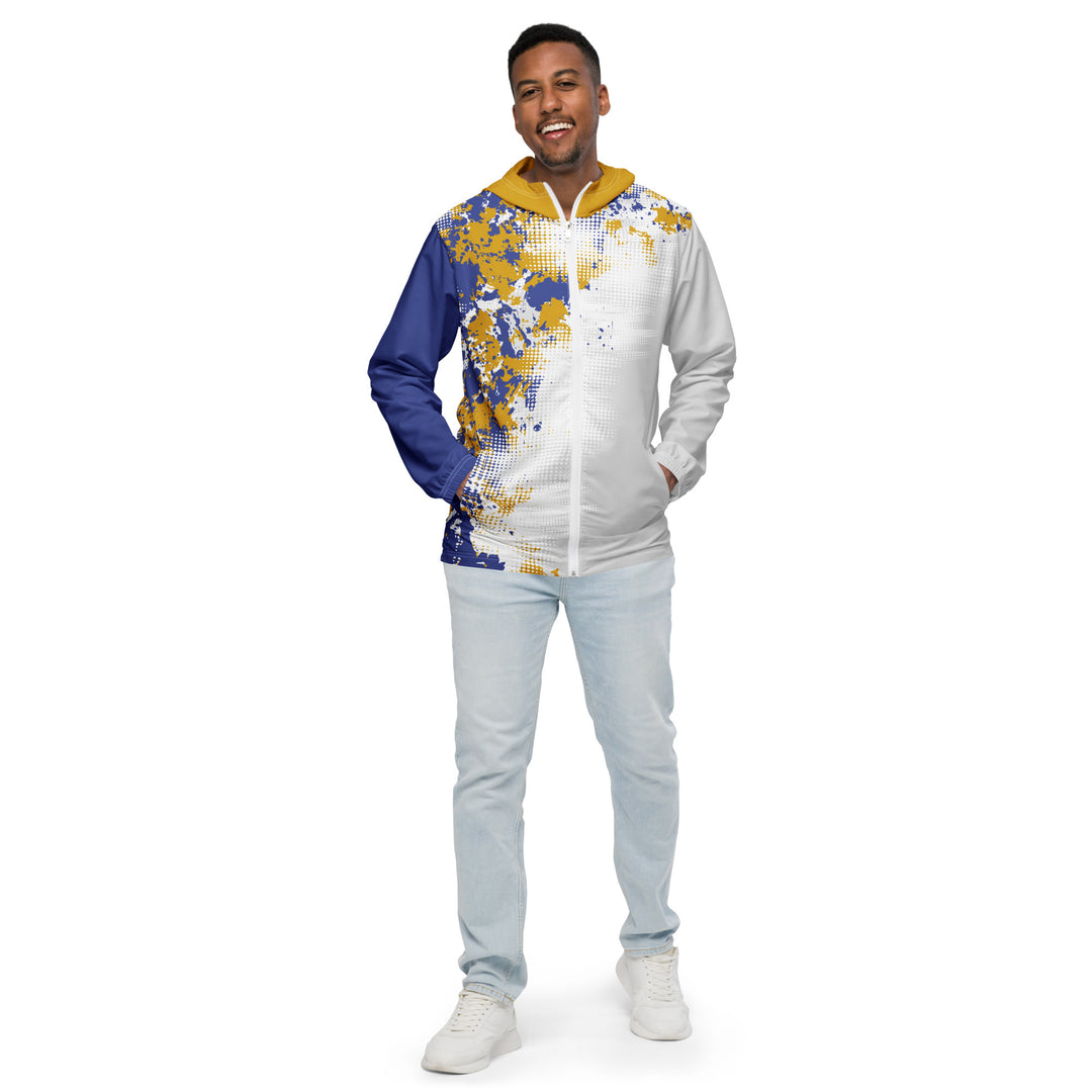 Men’s Windbreaker - White-Blue Breaker