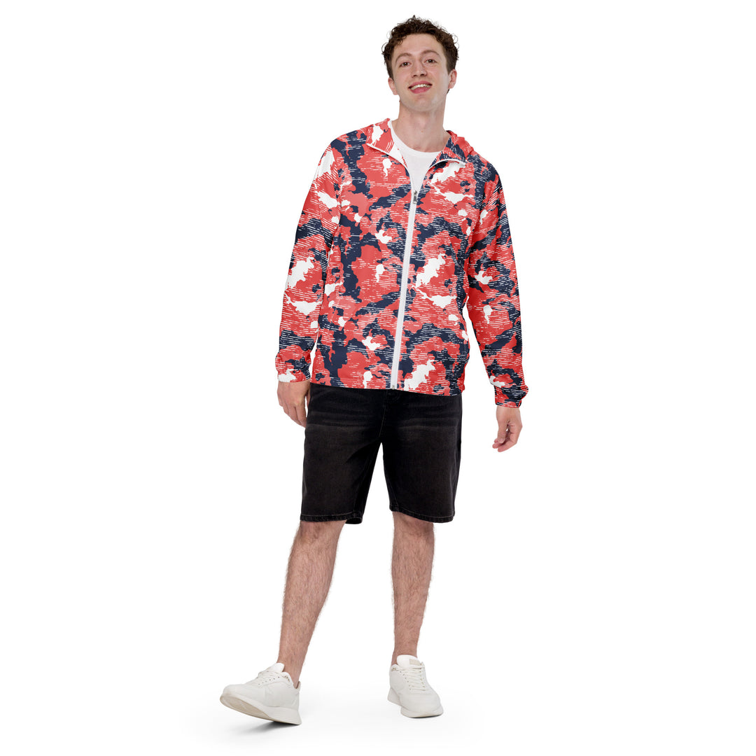 Men’s Windbreaker - Red-Blue Sunset