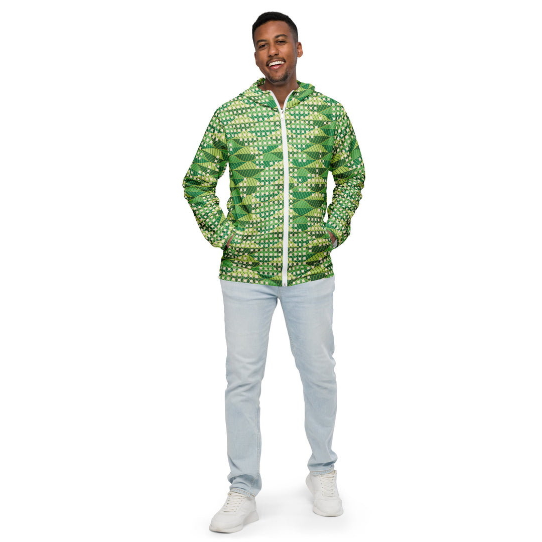 Men’s Windbreaker - Green Leaves