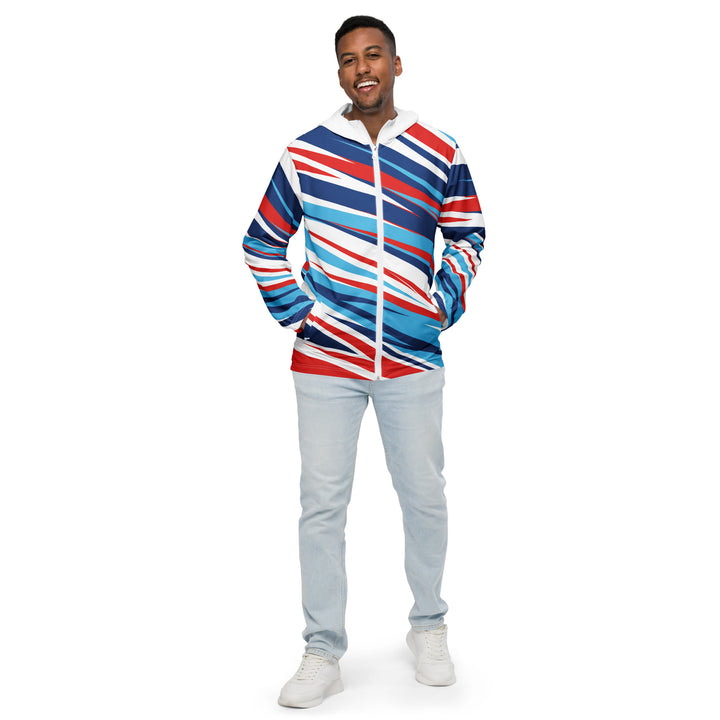 Men’s Windbreaker - Red-Blue Speed