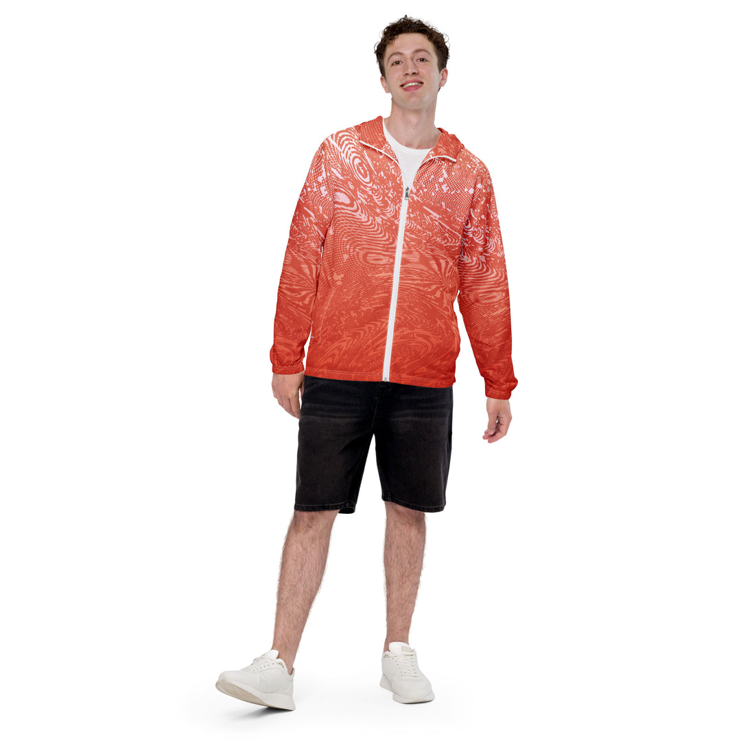 Men’s Windbreaker - Red Mirage