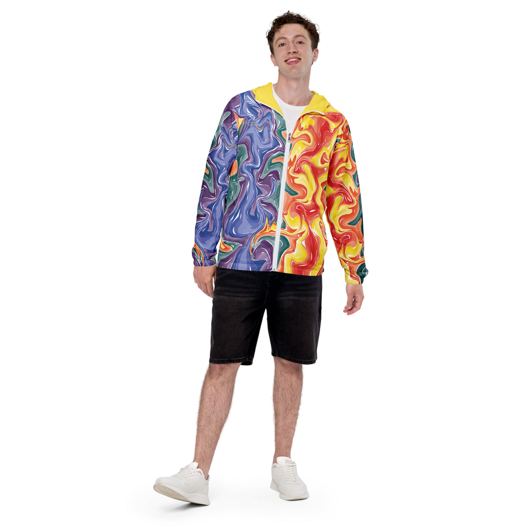 Men’s Windbreaker - Rainbow Crazy