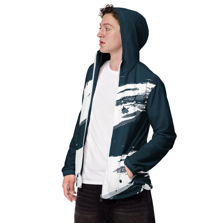 Men’s Windbreaker - Blue-White Leader