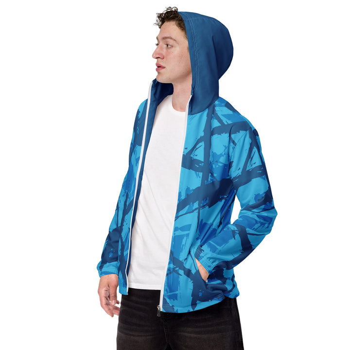 Men’s Windbreaker - Blue Chaos