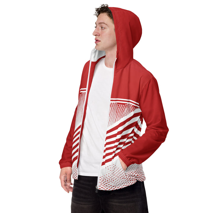 Men’s Windbreaker - White-Red Sport