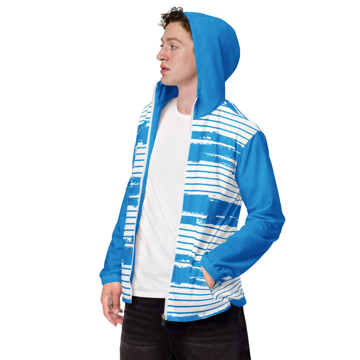 Men’s Windbreaker - Blue-White Candy