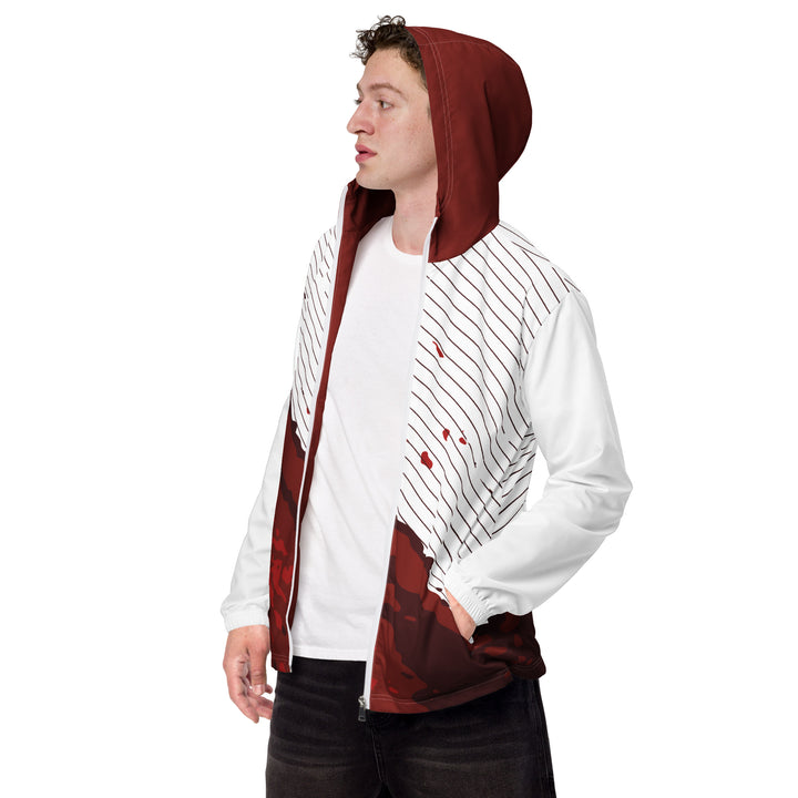 Men’s Windbreaker - White-Red Guard