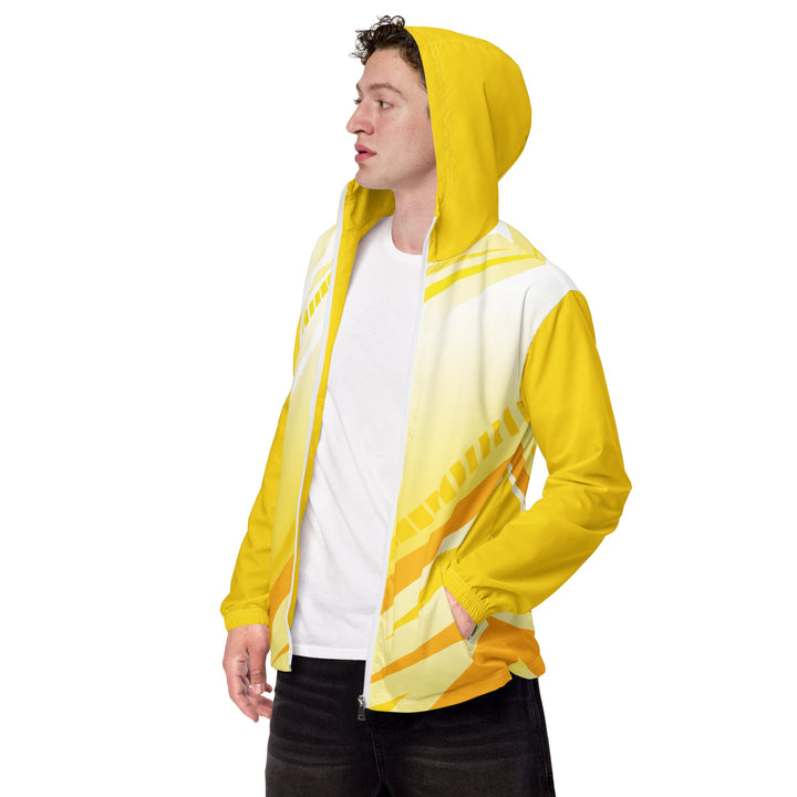 Men’s Windbreaker - Yellow-White Shine