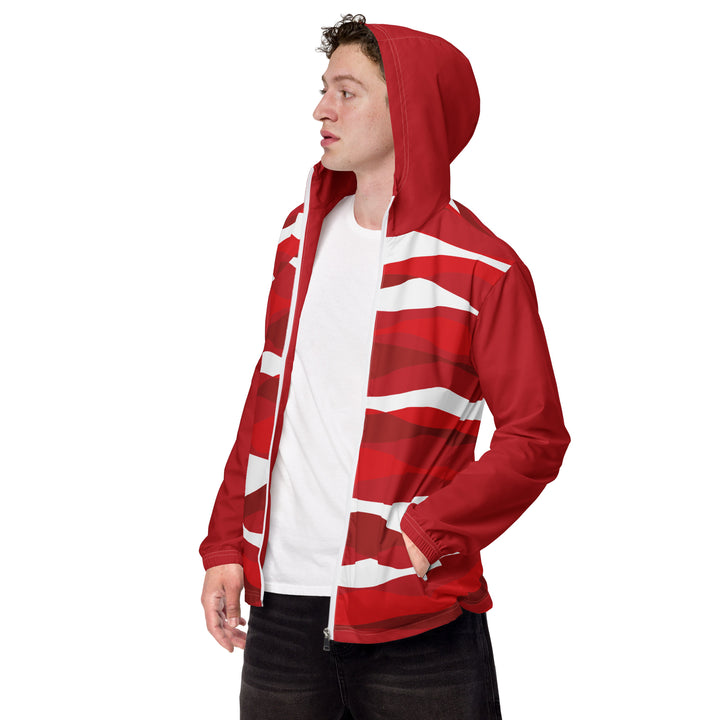 Men’s Windbreaker - Red-White Water