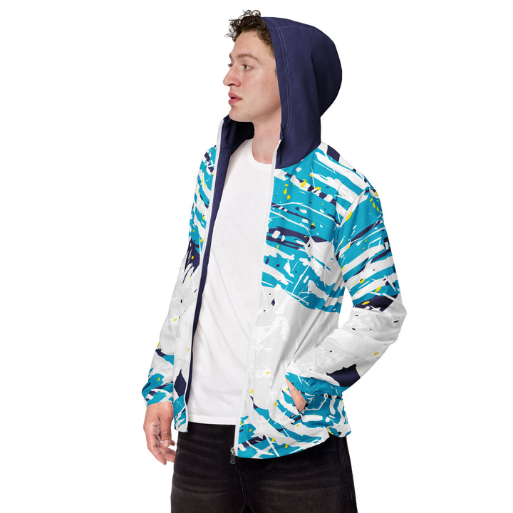 Men’s Windbreaker - White-Blue Fair