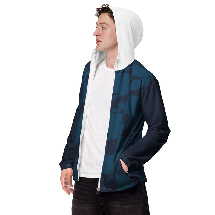 Men’s Windbreaker - Blue-White Finish