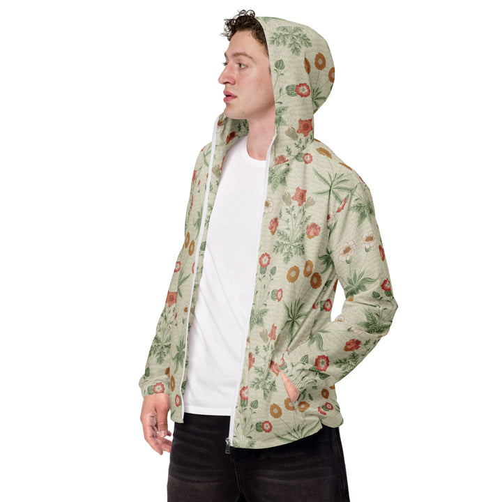 Men’s Windbreaker - Beige-Orange Blossom