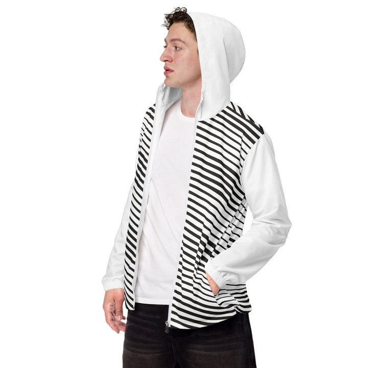 Men’s Windbreaker - Black-White Scar