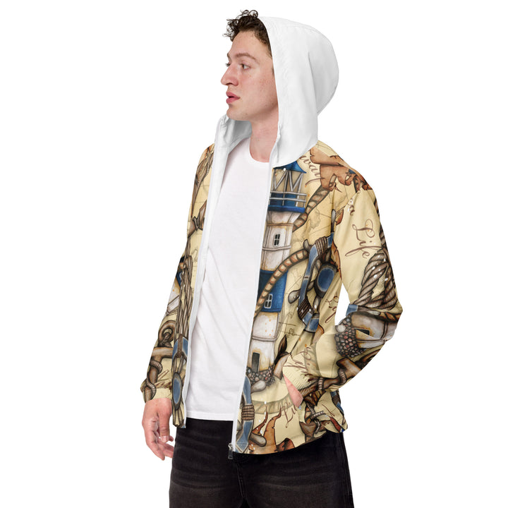 Men’s Windbreaker - Beige Lighthouse