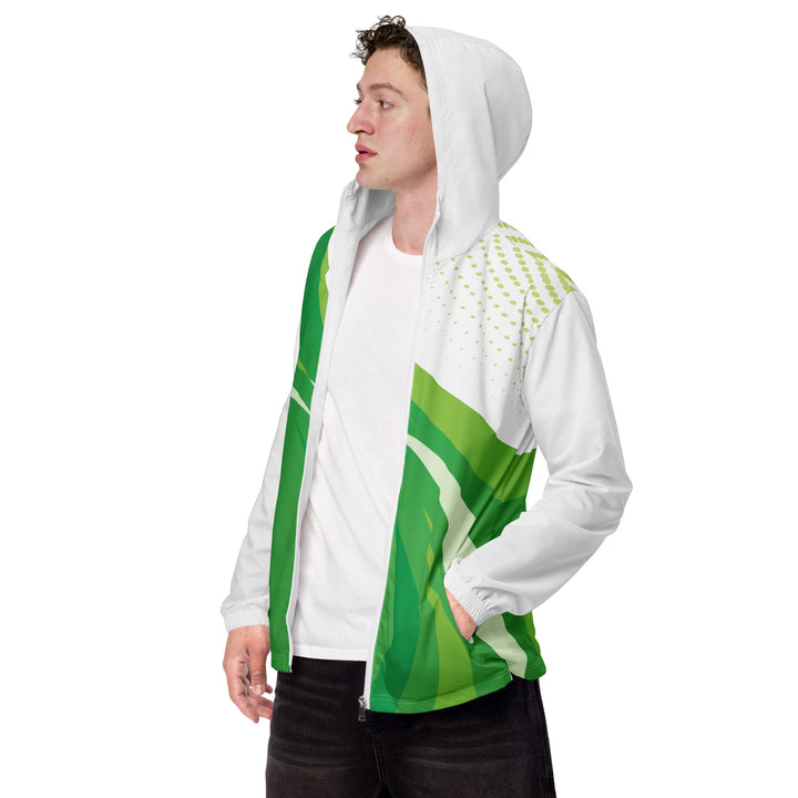 Men’s Windbreaker - White-Green One