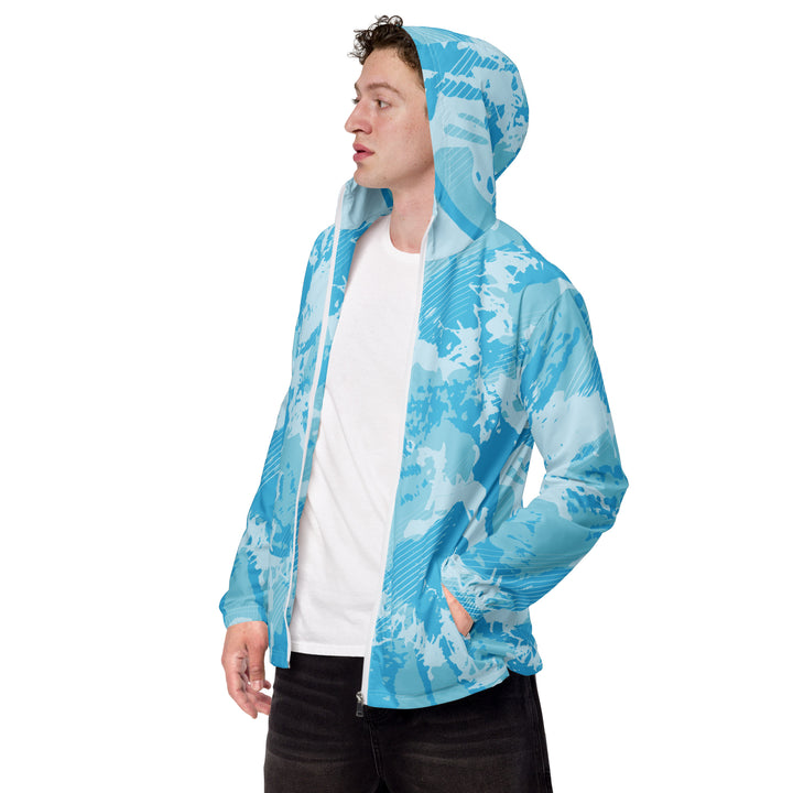 Men’s Windbreaker - Turquoise Shake