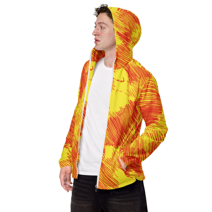 Men’s Windbreaker - Orange-Yellow Sunrise