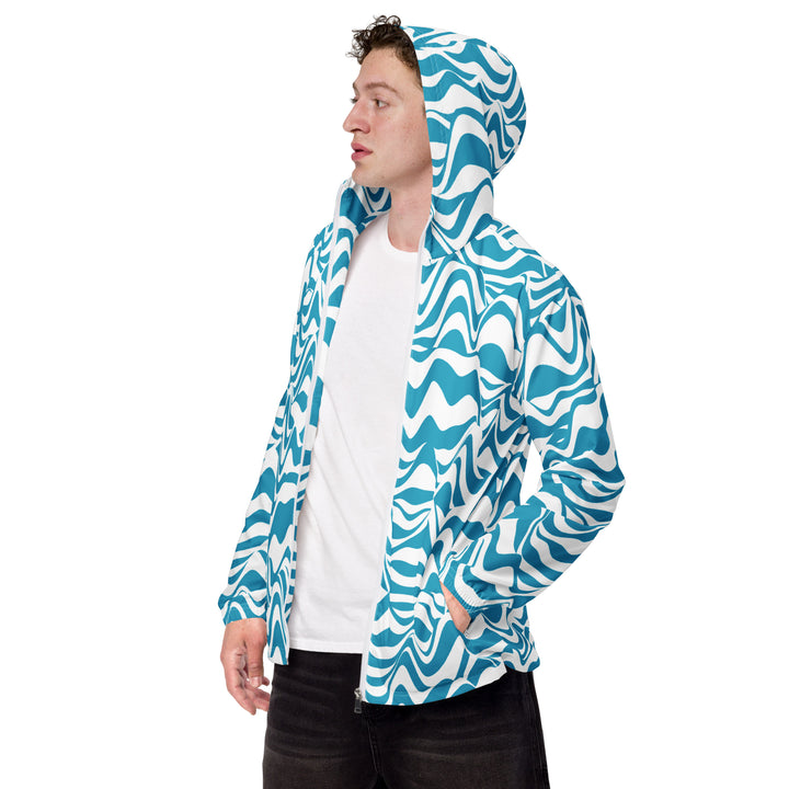 Men’s Windbreaker - Blue-White Rush