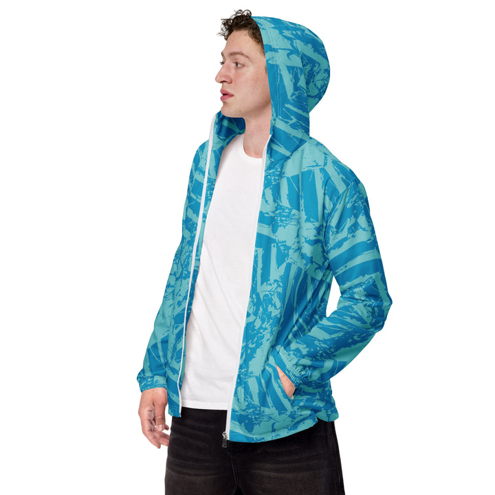 Men’s Windbreaker - Blue Leaves