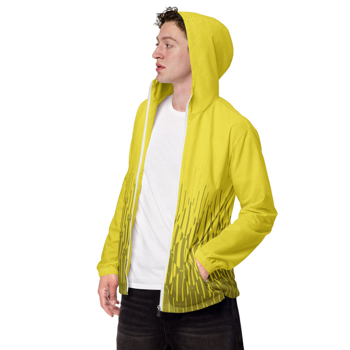 Men’s Windbreaker - Yellow Distortion