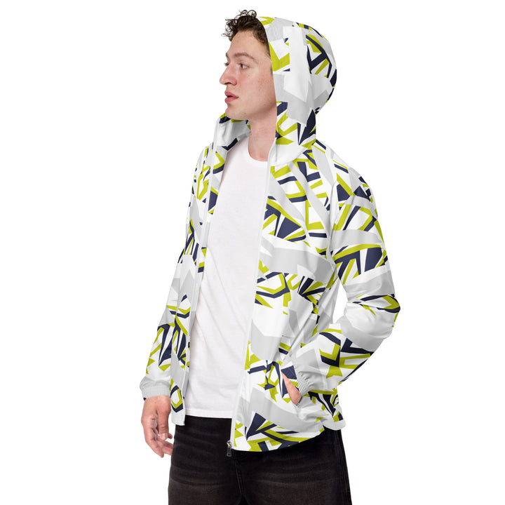 Men’s Windbreaker - White-Green Rider