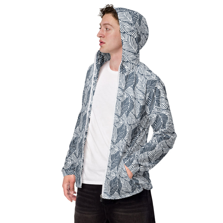 Men’s Windbreaker - White Leaves