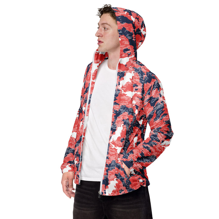 Men’s Windbreaker - Red-Blue Sunset