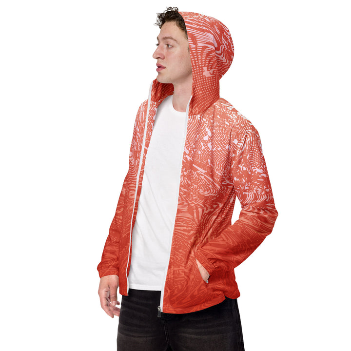 Men’s Windbreaker - Red Mirage