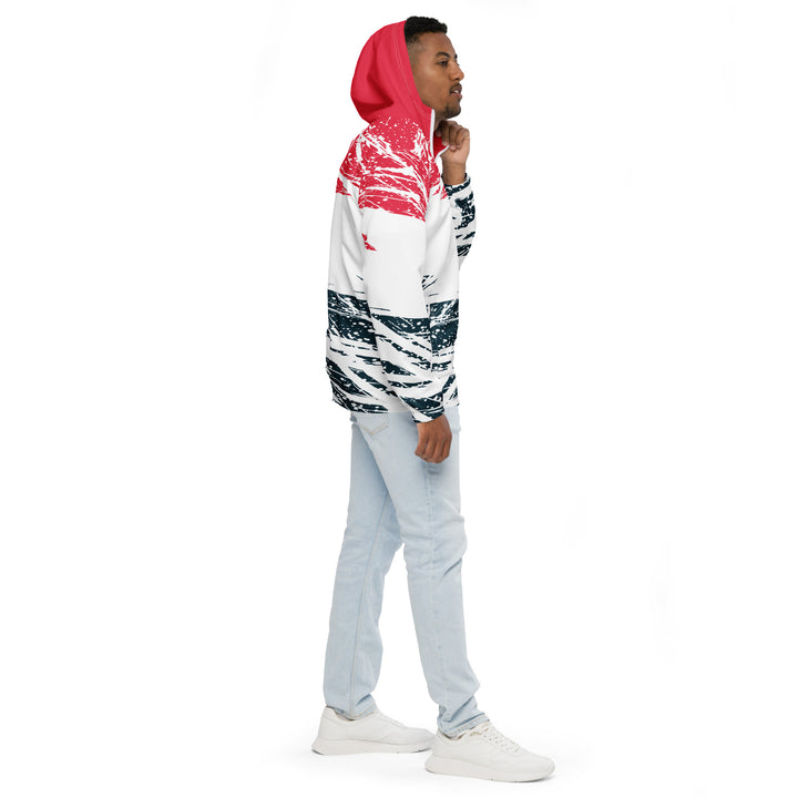 Men’s Windbreaker - White-Red Division