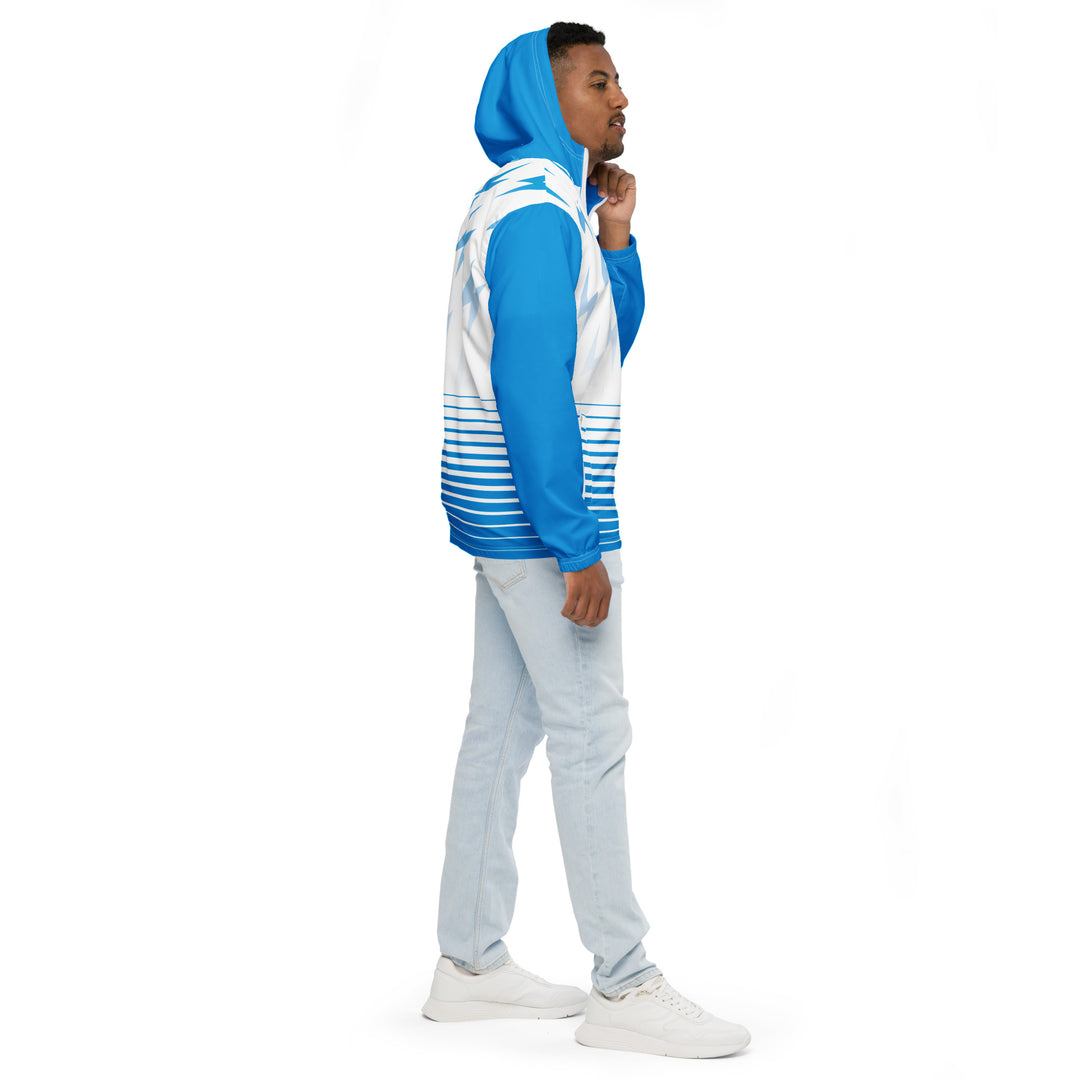 Men’s Windbreaker - Blue-White Bolt