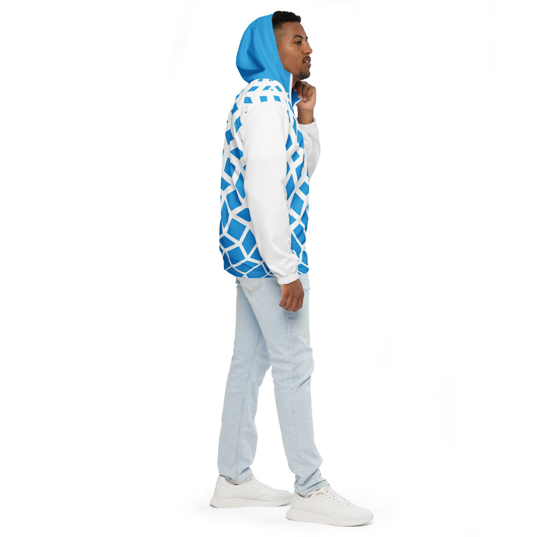 Men’s Windbreaker - Blue-White Free