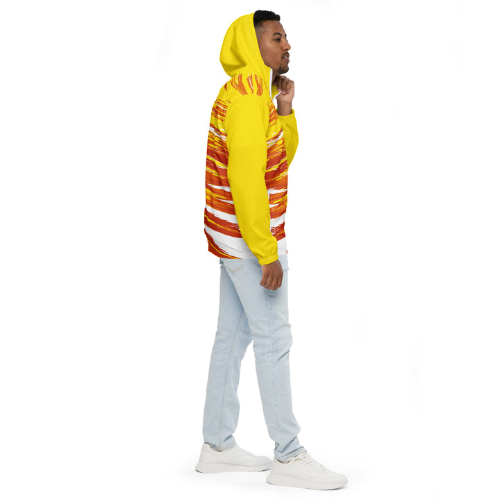 Men’s Windbreaker - Yellow-Orange Beam