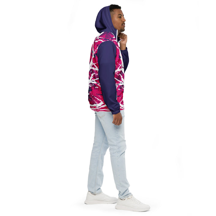 Men’s Windbreaker - Purple-Pink Rescue