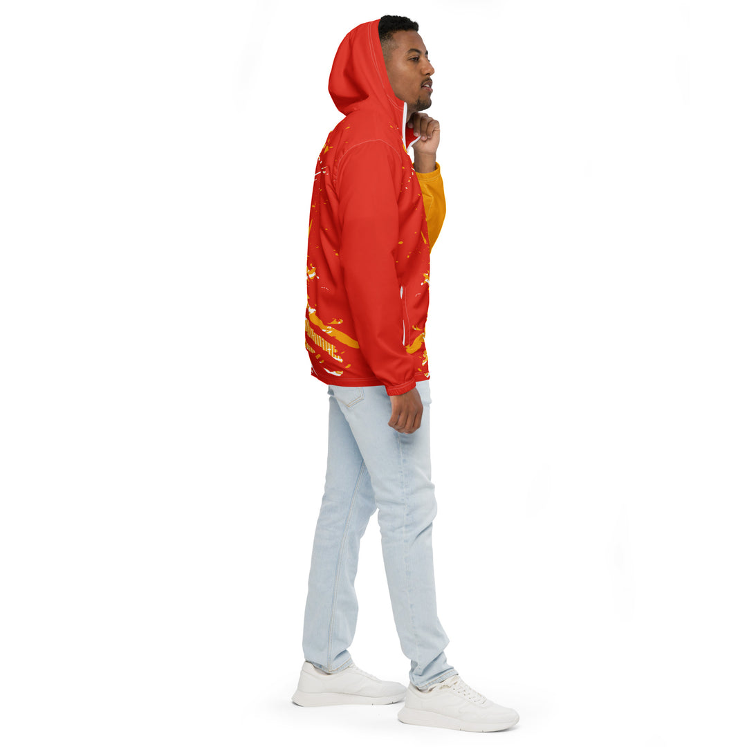 Men’s Windbreaker - Red-Orange Force