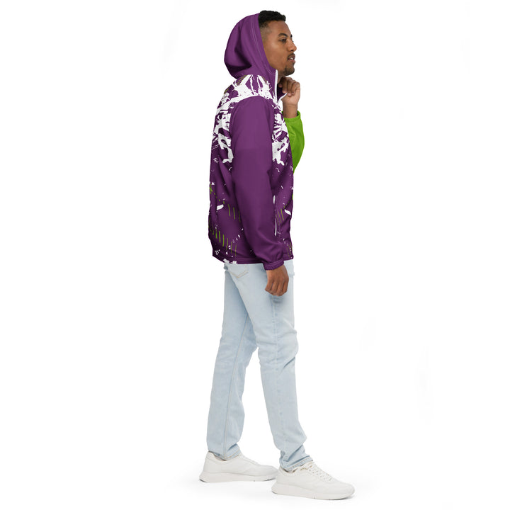 Men’s Windbreaker - Purple-Green Force