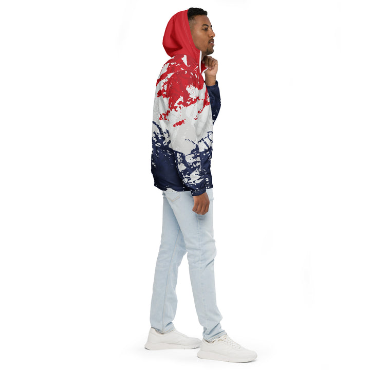 Men’s Windbreaker - Blue-White Streak