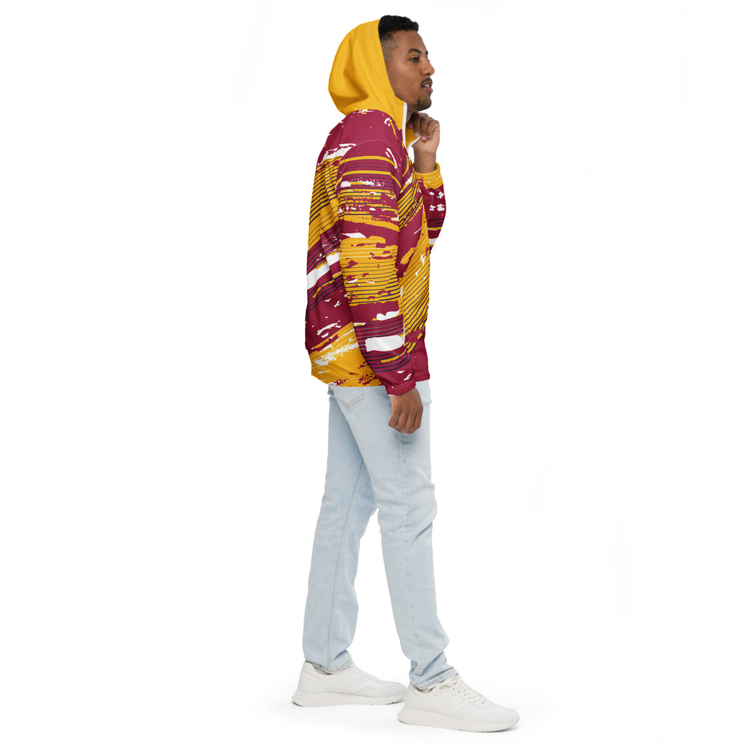 Men’s Windbreaker - Yellow-Red Sun