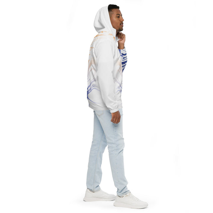 Men’s Windbreaker - White-Blue Blend