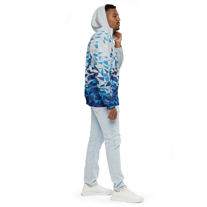 Men’s Windbreaker - White-Blue Fly