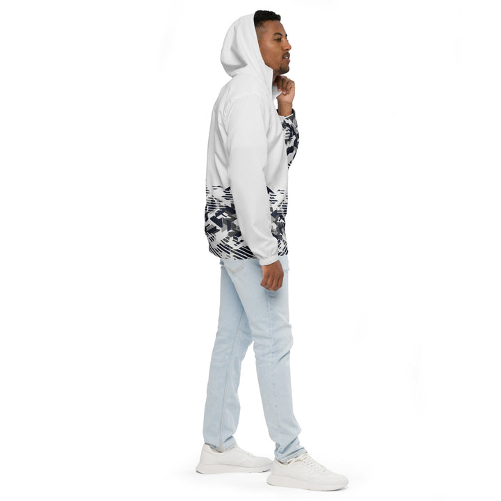 Men’s Windbreaker - Grey-White Construct