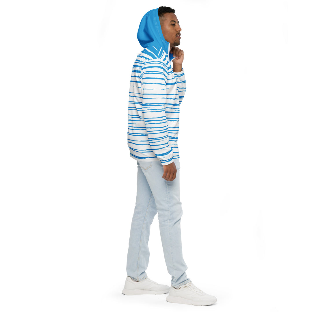 Men’s Windbreaker - Blue-White First