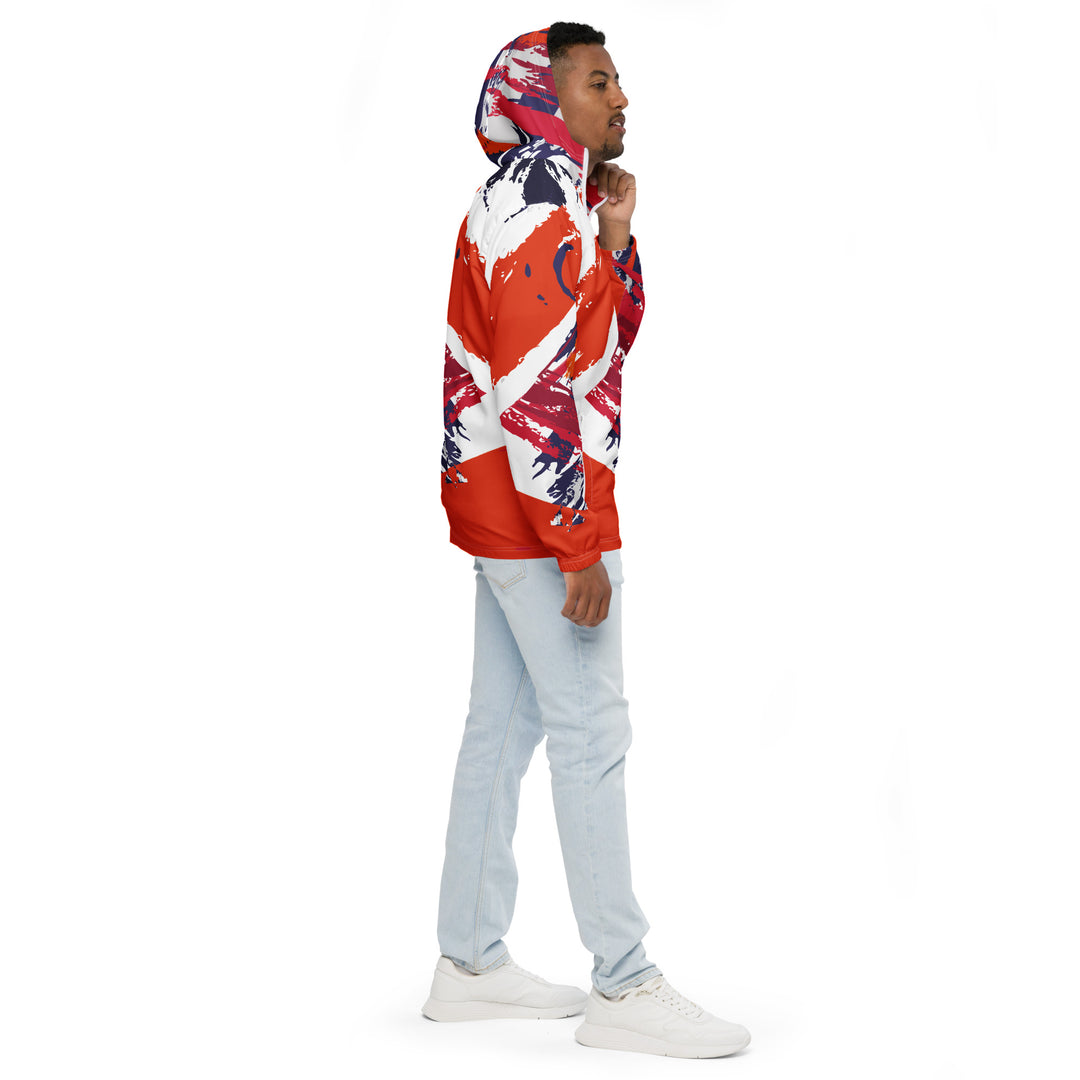 Men’s Windbreaker - White-Orange Swift