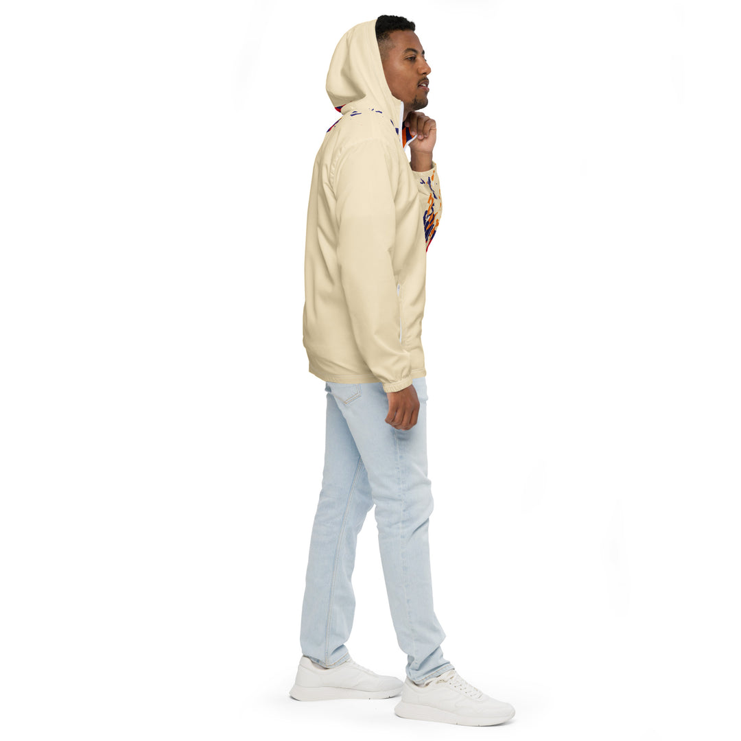 Men’s Windbreaker - Beige-Red Vanish